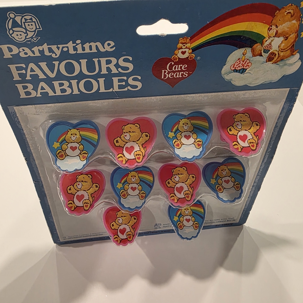Vintage 1983 Care Bears Party Favours Sealed Collectible Set - Picture 2 of 8